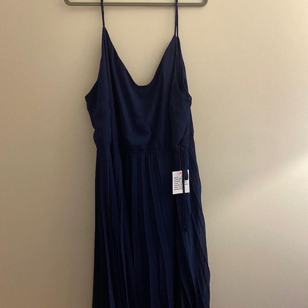 Navy Size 22 Asos Midi dress